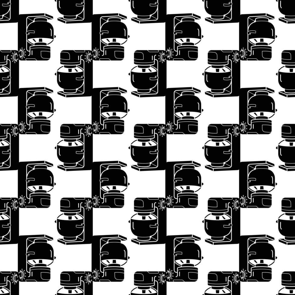 Food processor equipment pattern seamless vector