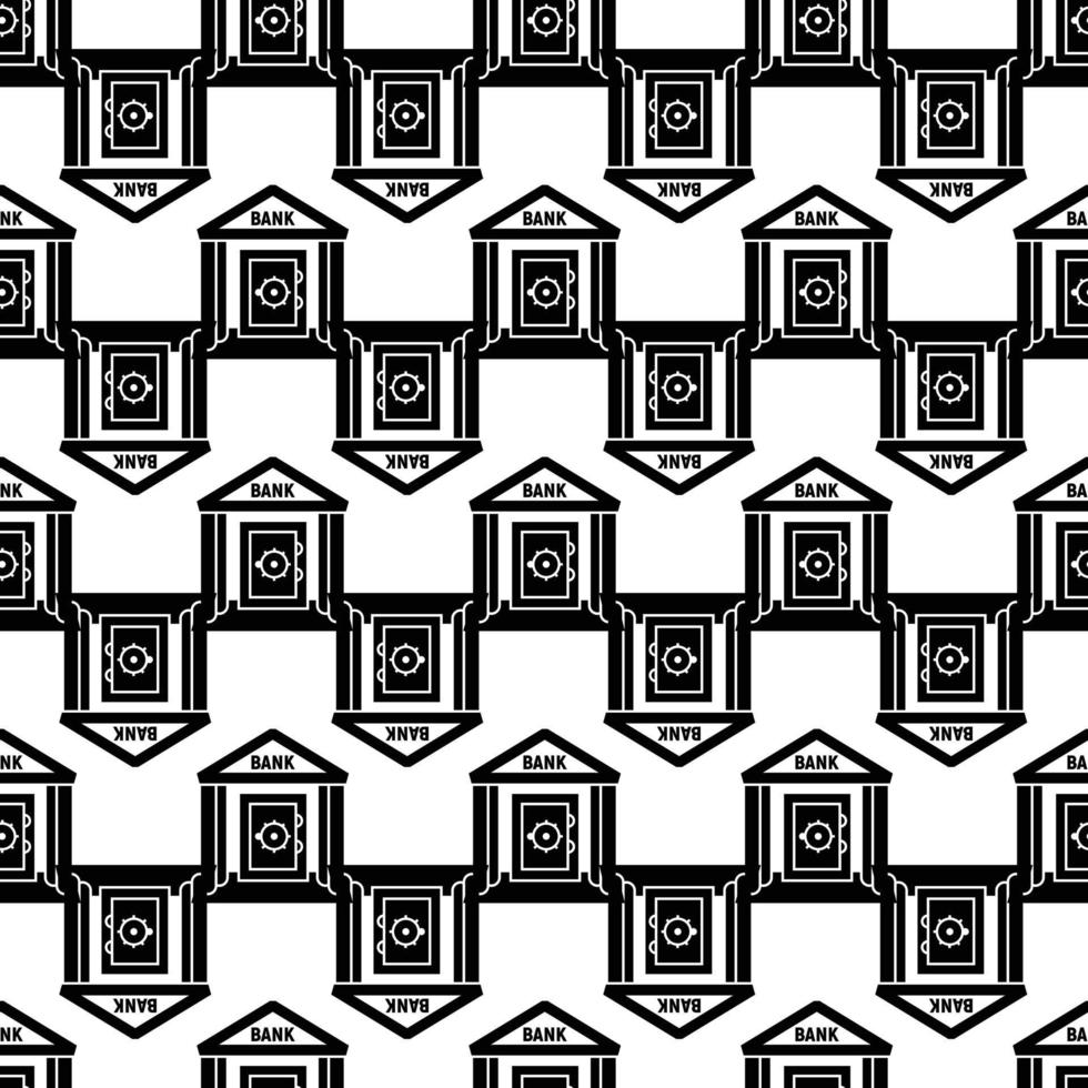 Bank safe pattern seamless vector