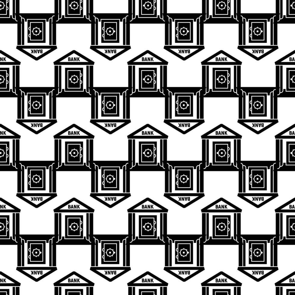 Bank safe pattern seamless vector