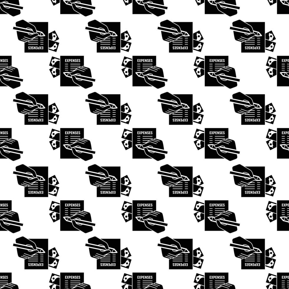 Expenses signing report pattern seamless vector