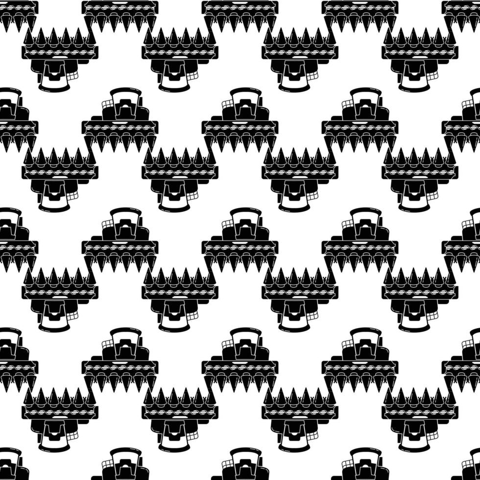 Corn harvester pattern seamless vector