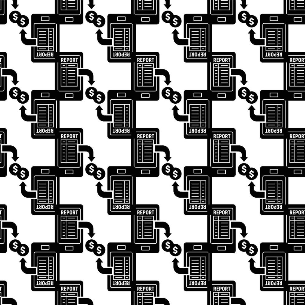 Smartphone report pattern seamless vector
