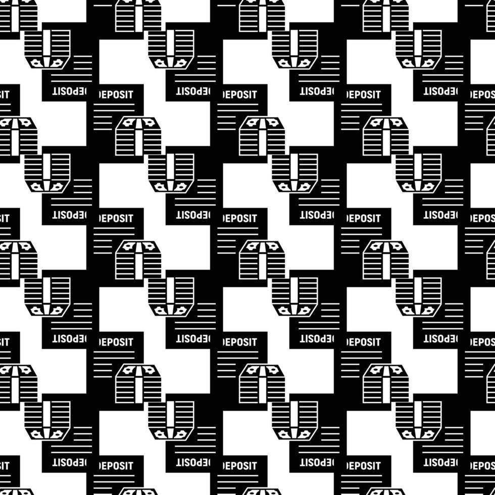 Money deposit pattern seamless vector