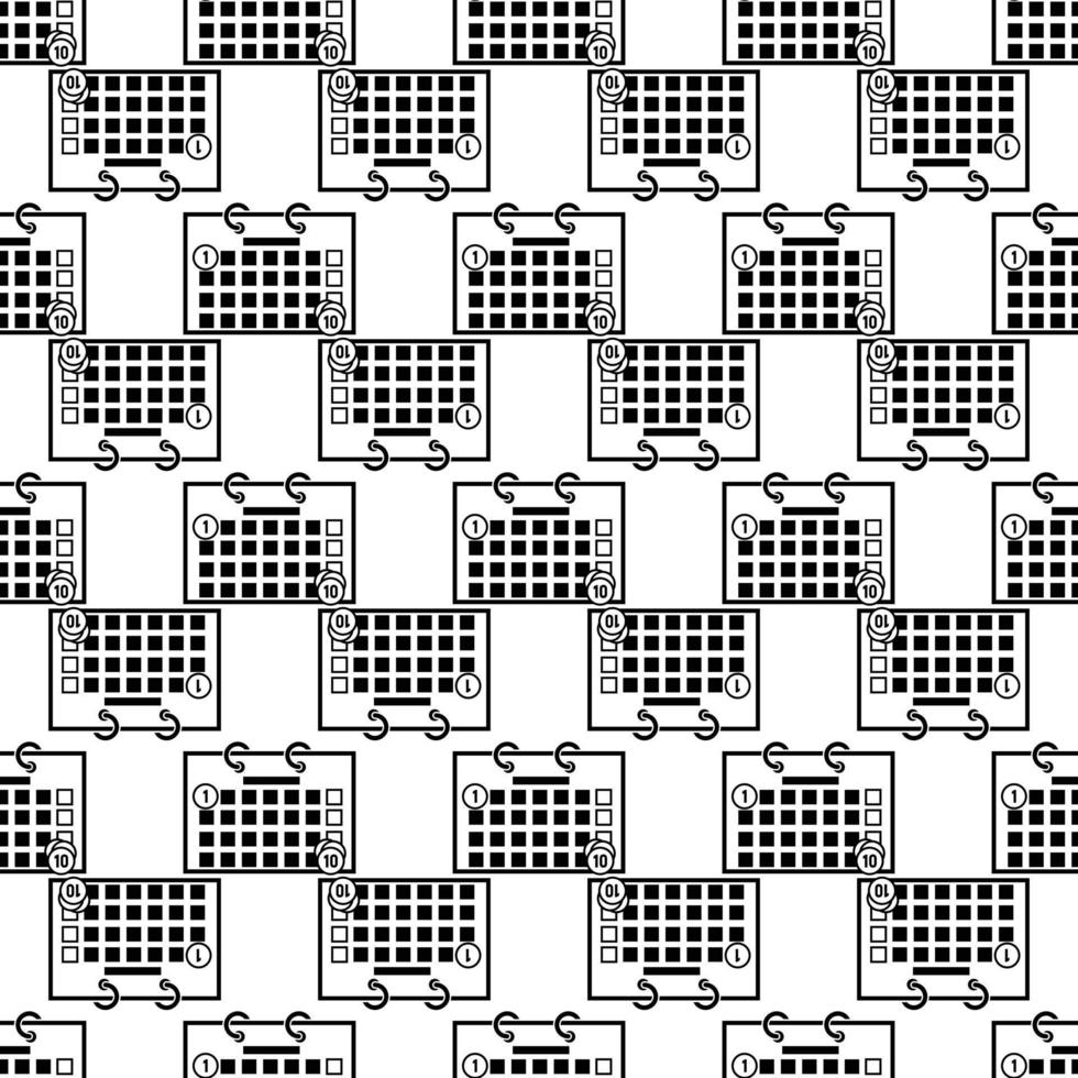 Money calendar pattern seamless vector