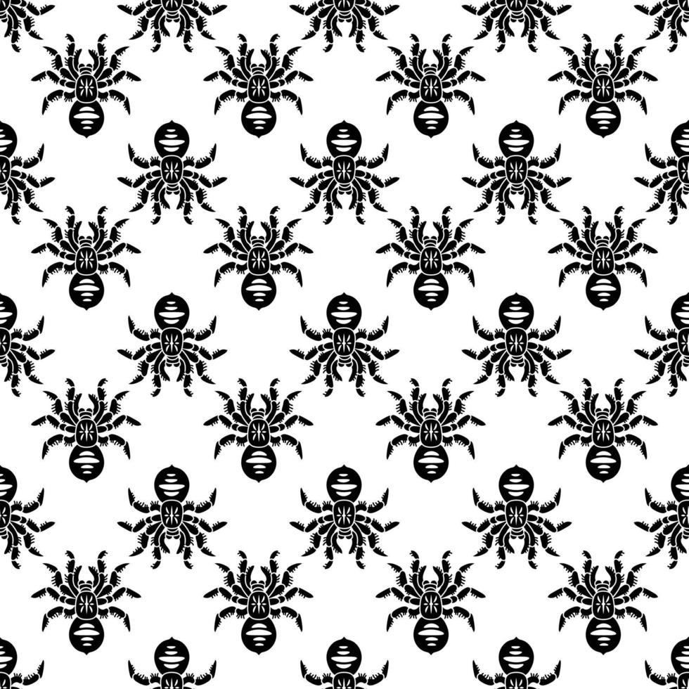 Danger tarantula pattern seamless vector