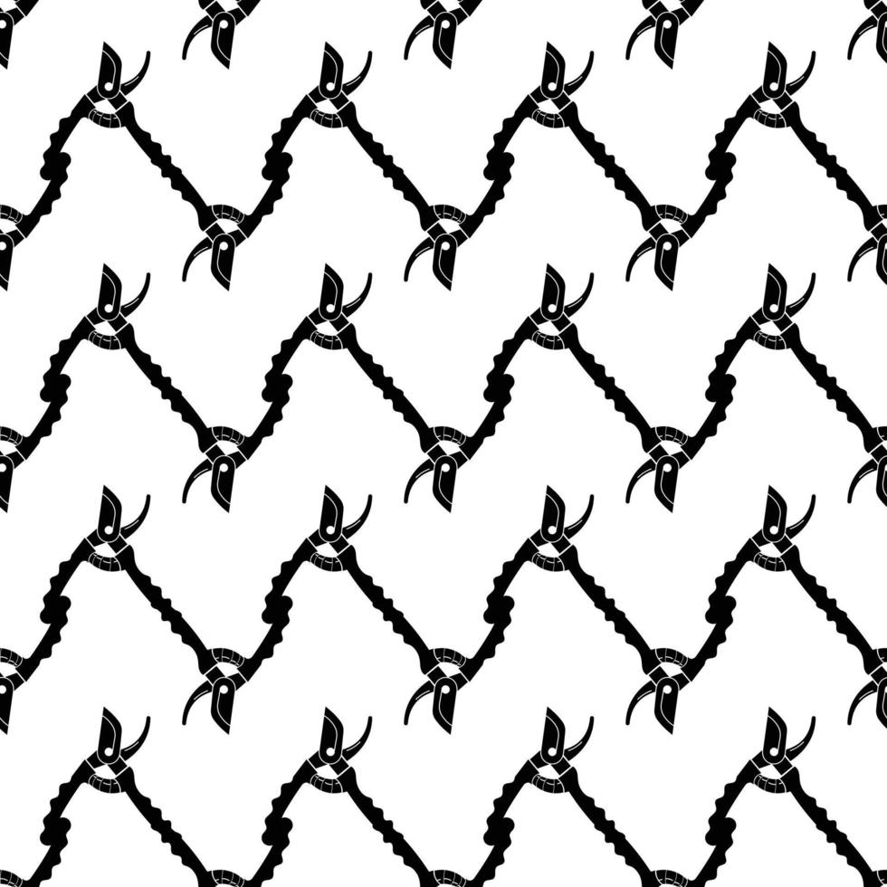 Secateur pattern seamless vector