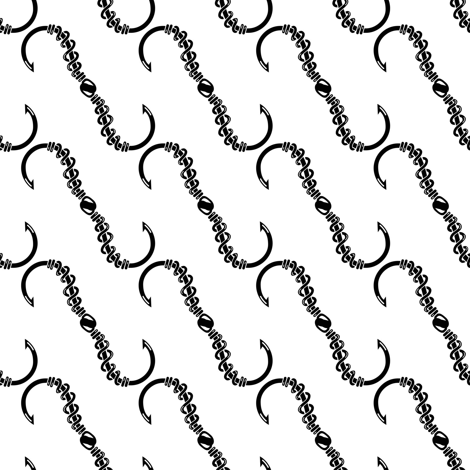 Fishing hook pattern seamless vector 15881495 Vector Art at Vecteezy