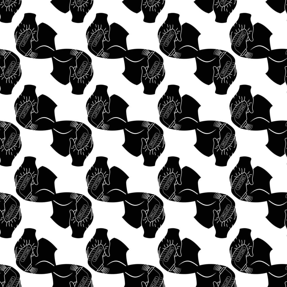Device face lifting pattern seamless vector