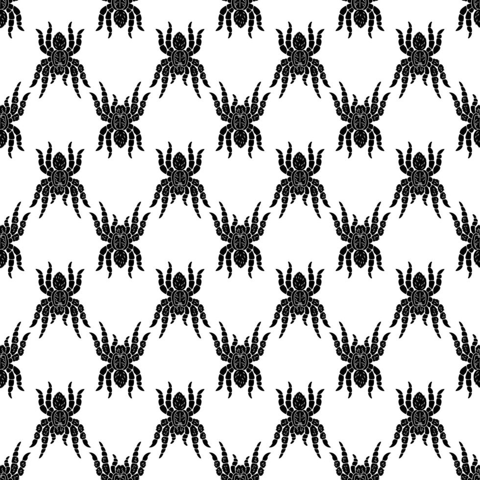 Tarantula pattern seamless vector