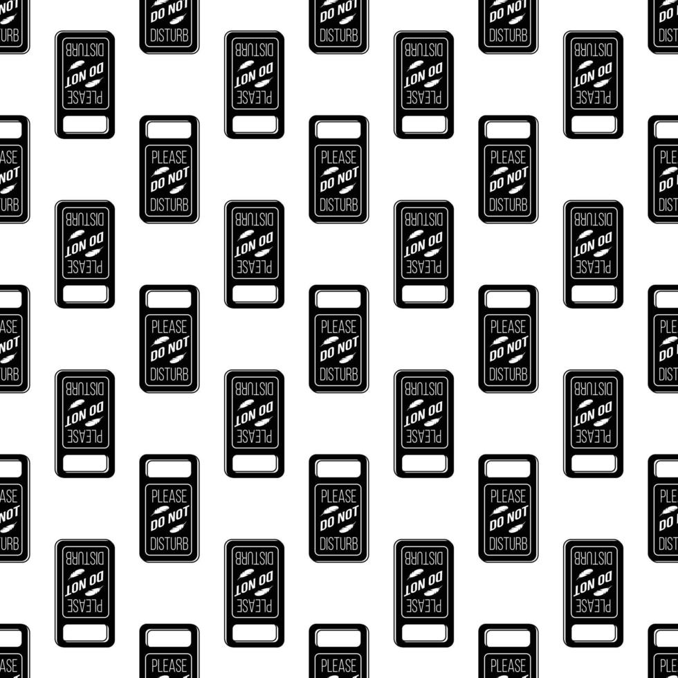 Dont disturb motel tag pattern seamless vector