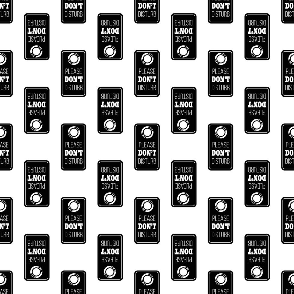Dont disturb door tag pattern seamless vector