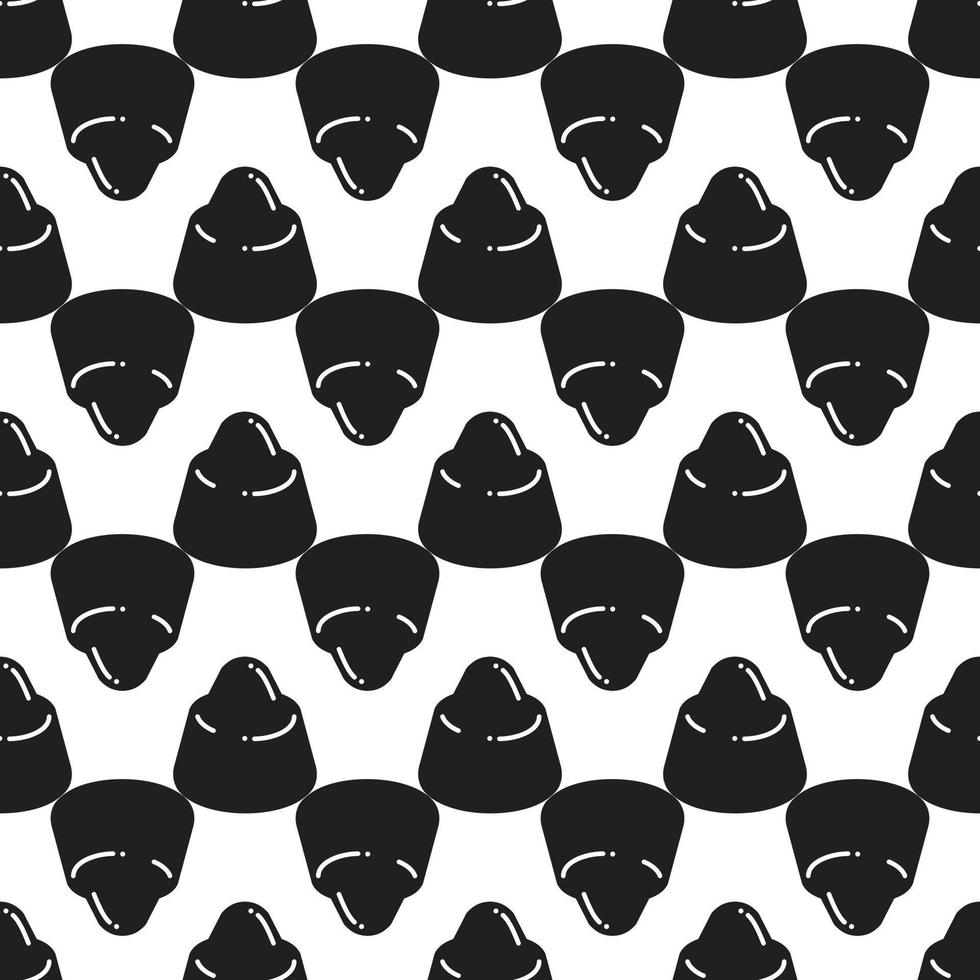 Chocolate truffle pattern seamless vector