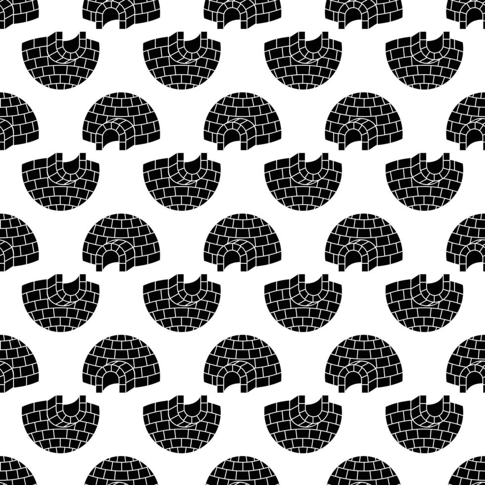 Igloo pattern seamless vector