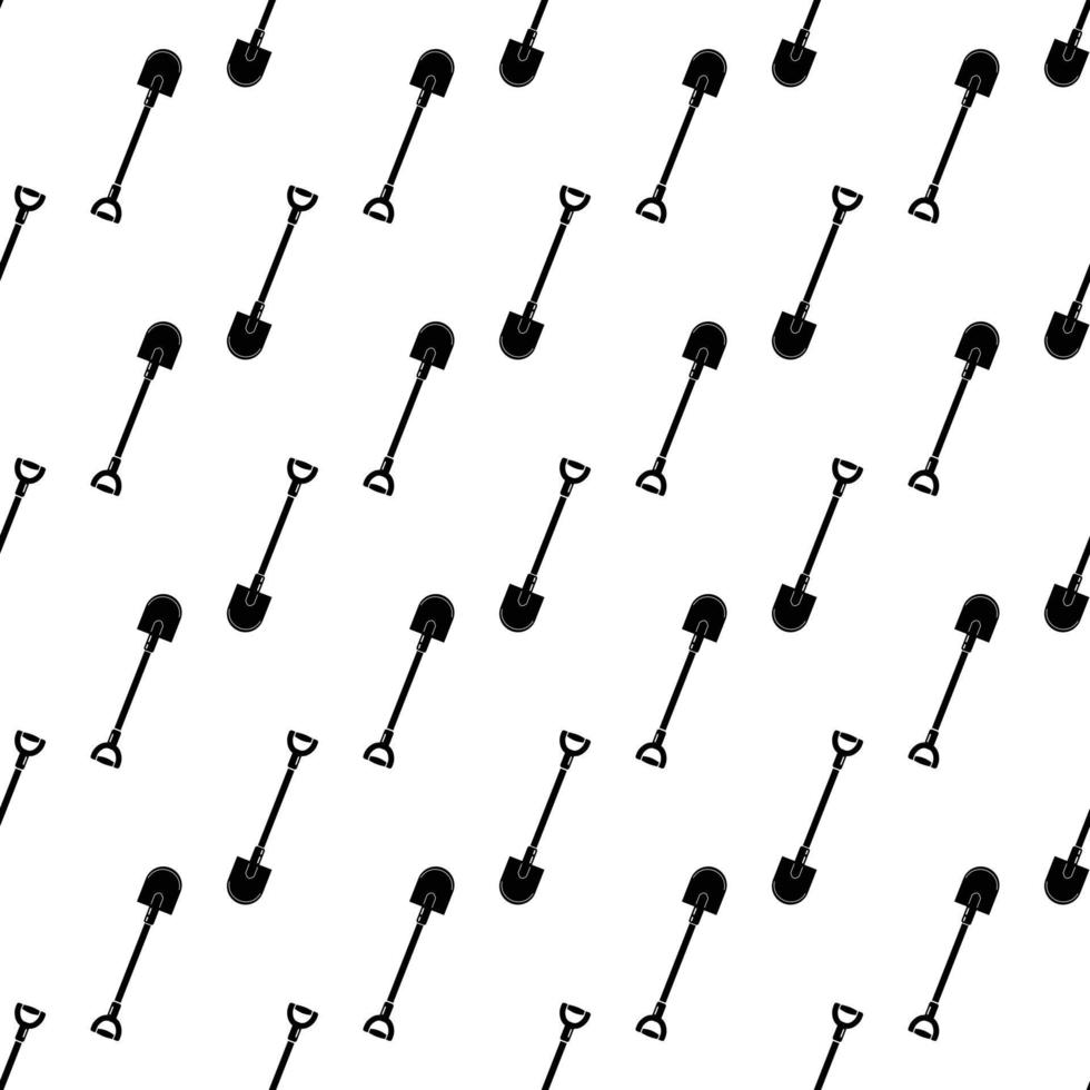 Garden shovel pattern seamless vector