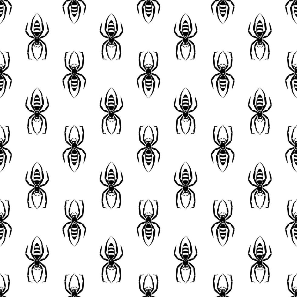 Caterpillar spider pattern seamless vector