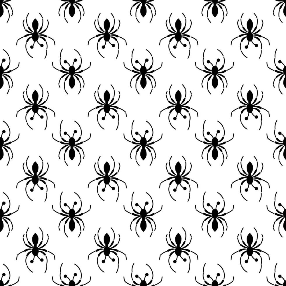 patrón de araña de halloween vector sin costura