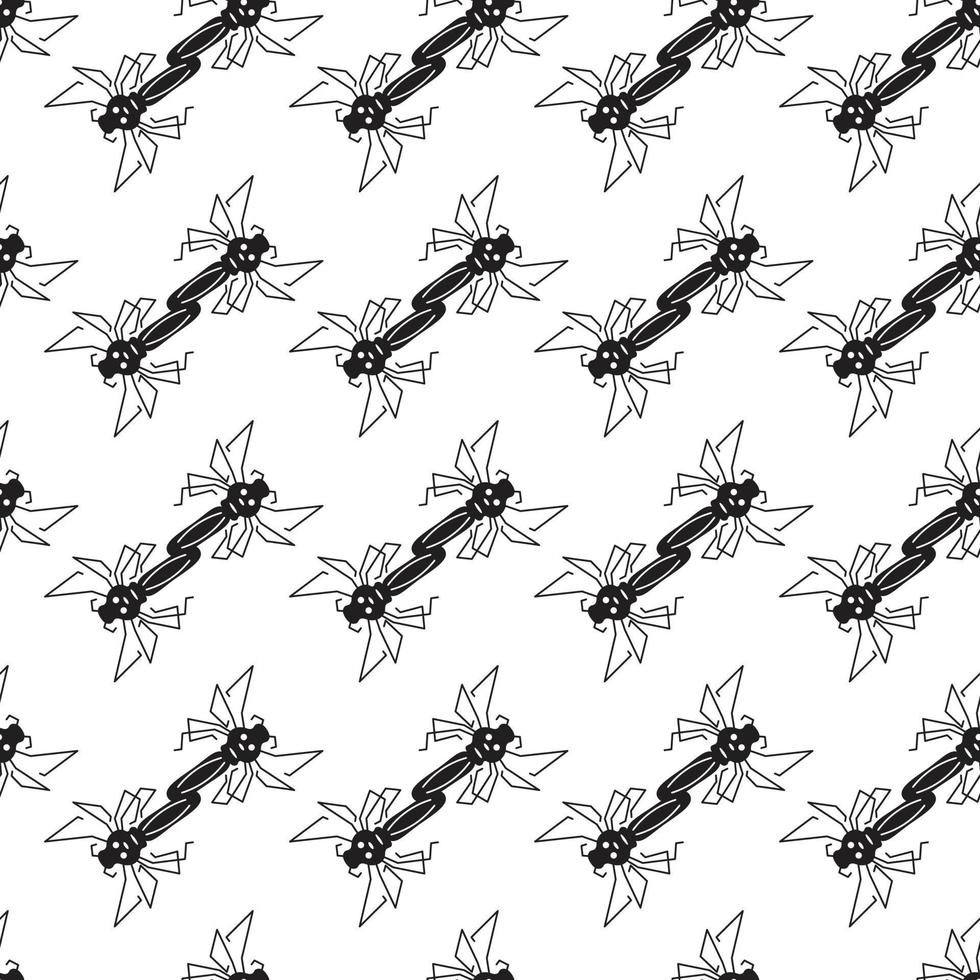 Mosquito pattern seamless vector