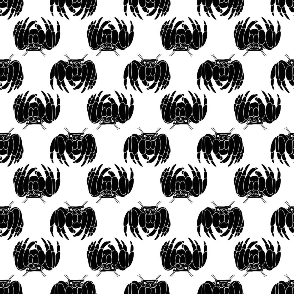 Spooky spider pattern seamless vector