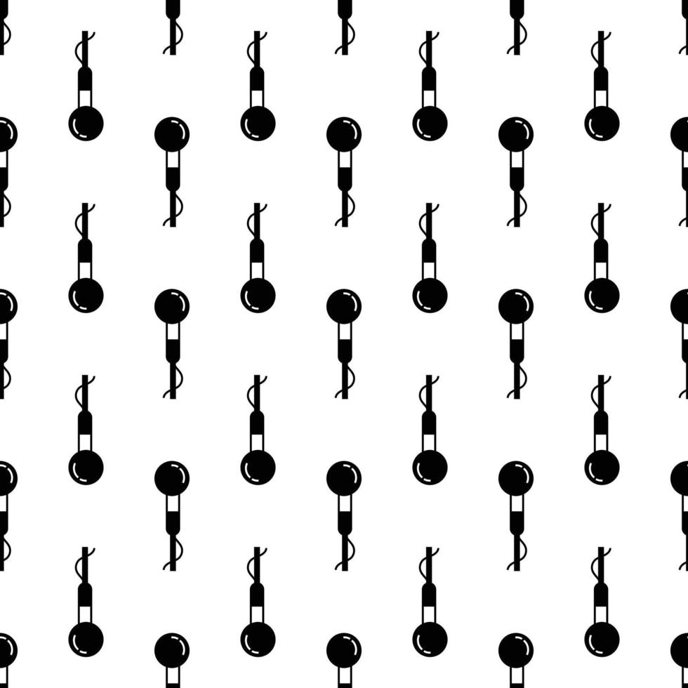 Speaker microphone pattern seamless vector