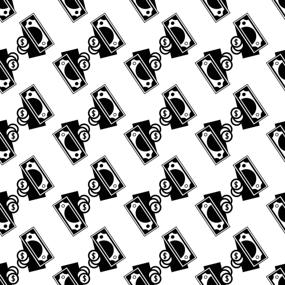 Bribery money pattern seamless vector