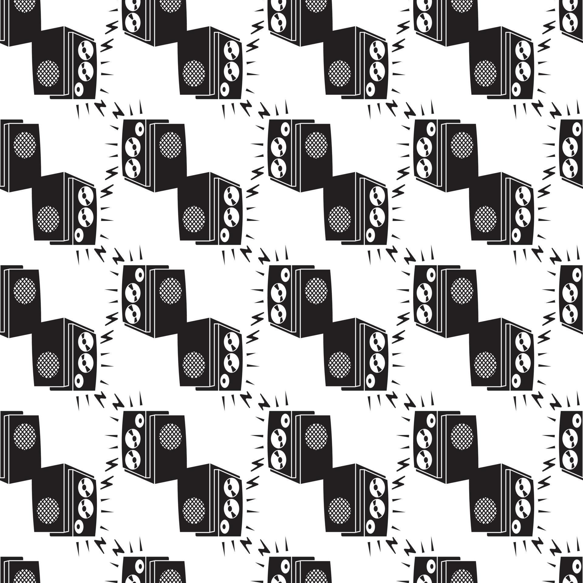 Music bass speaker pattern seamless vector 15881885 Vector Art at Vecteezy