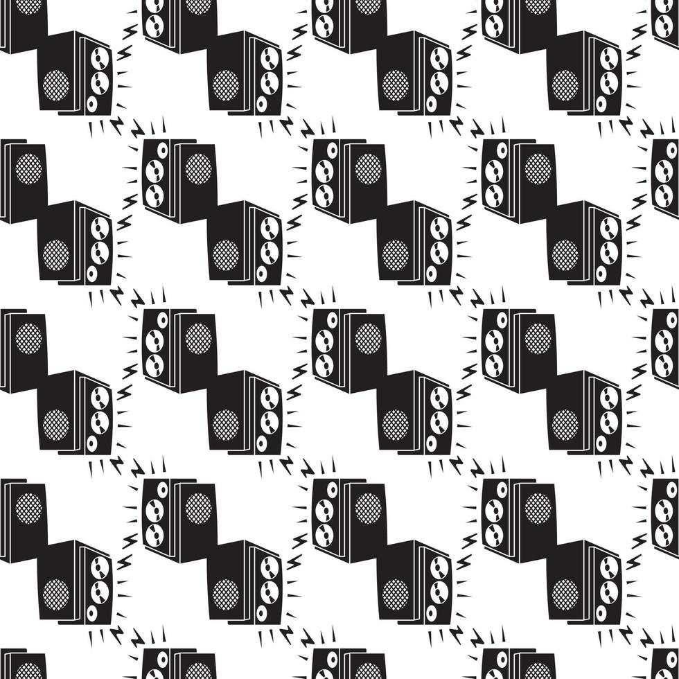 Music bass speaker pattern seamless vector