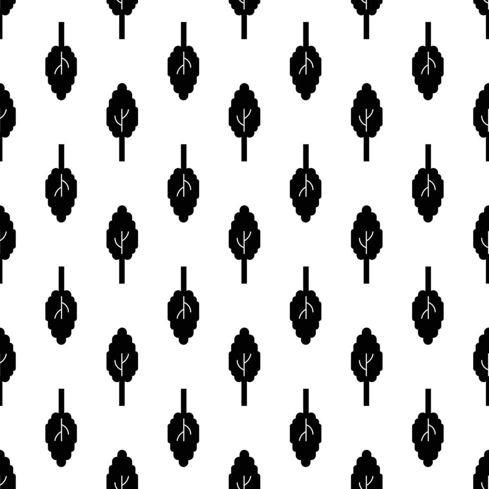 Eco tree pattern seamless vector