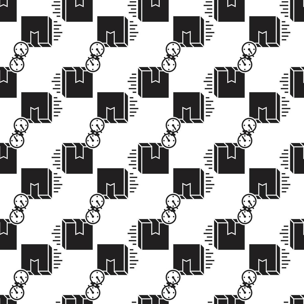 Speed delivery box pattern seamless vector