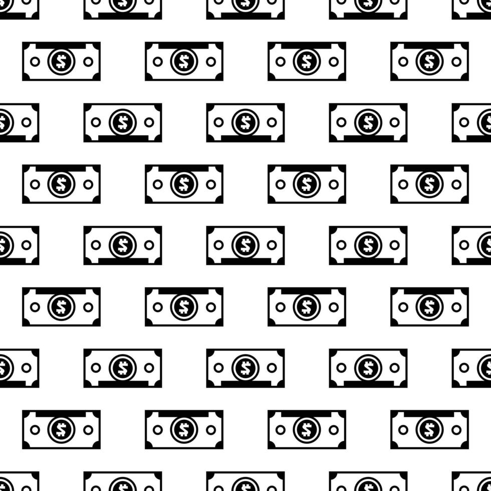 Dollar bill pattern seamless vector