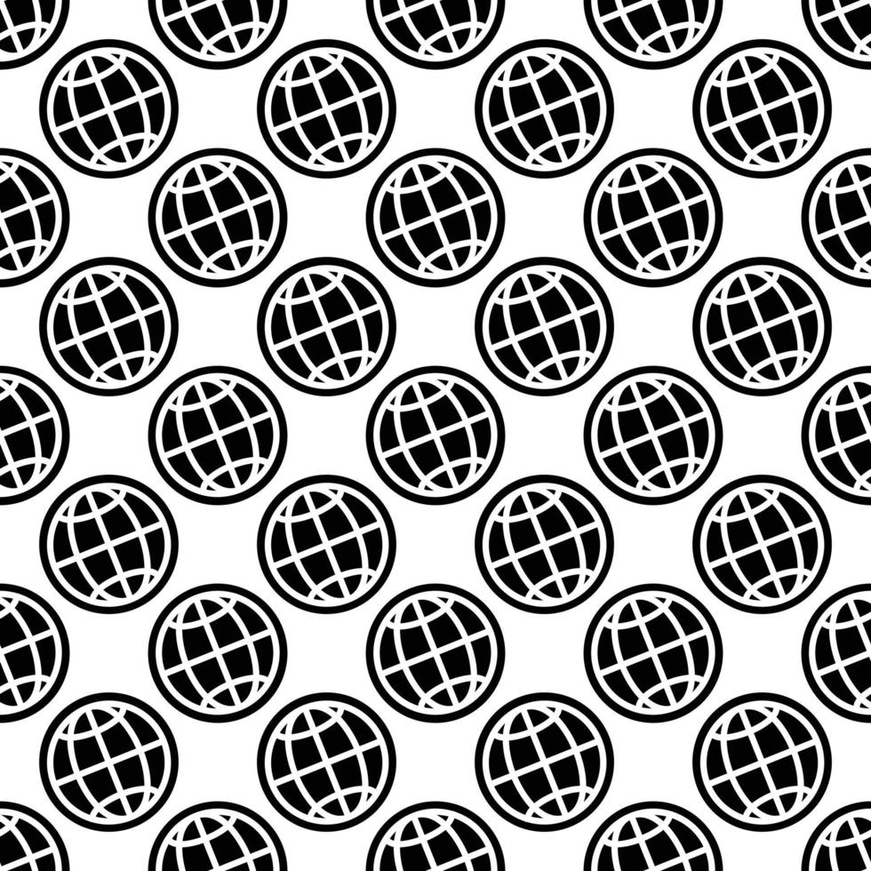 Globe pattern seamless vector
