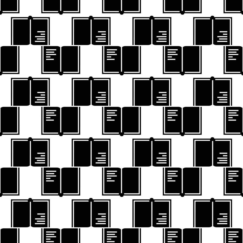 Open book pattern seamless vector