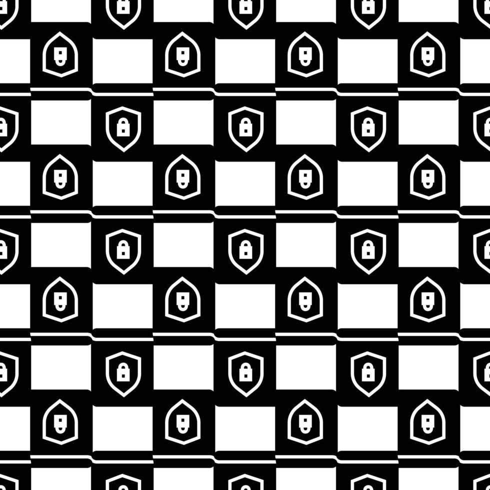 Secured book pattern seamless vector