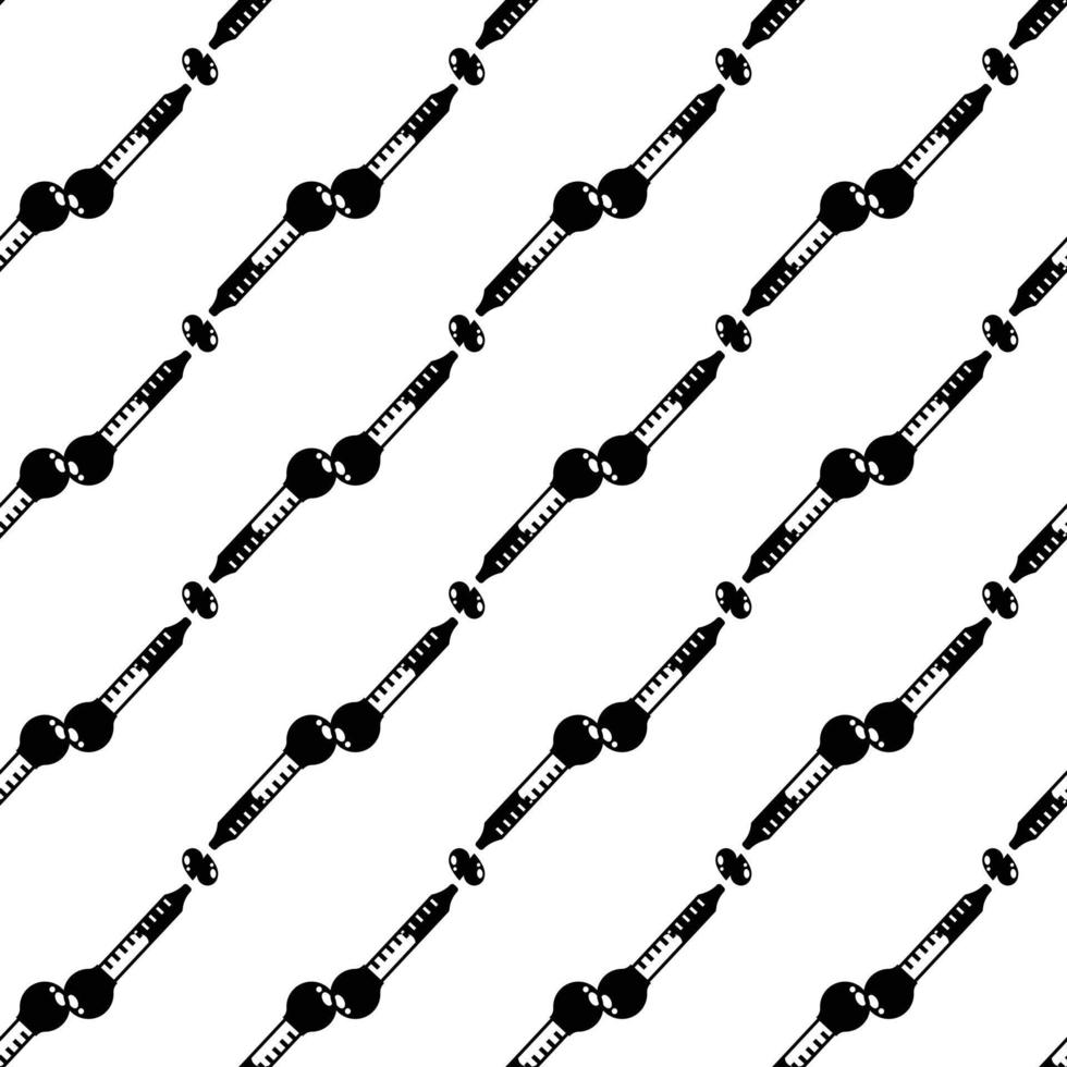 Glass pipette pattern seamless vector
