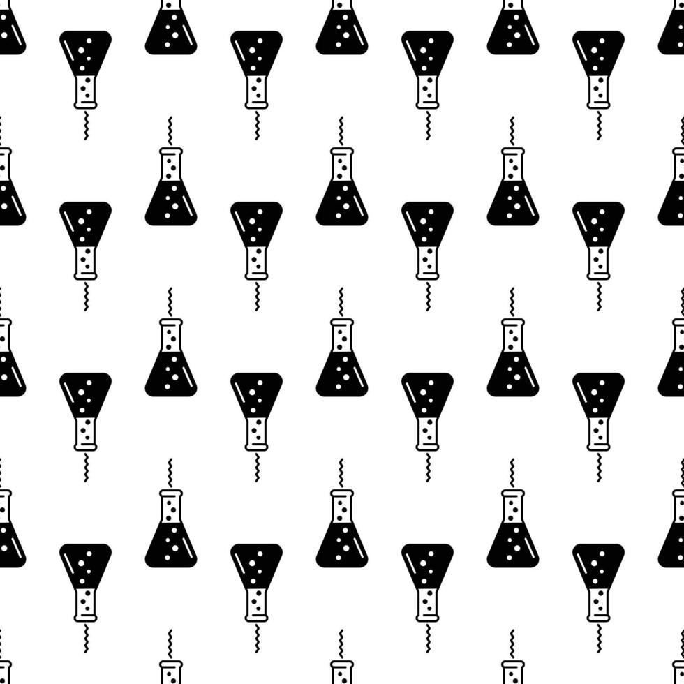 Boiling flask pattern seamless vector