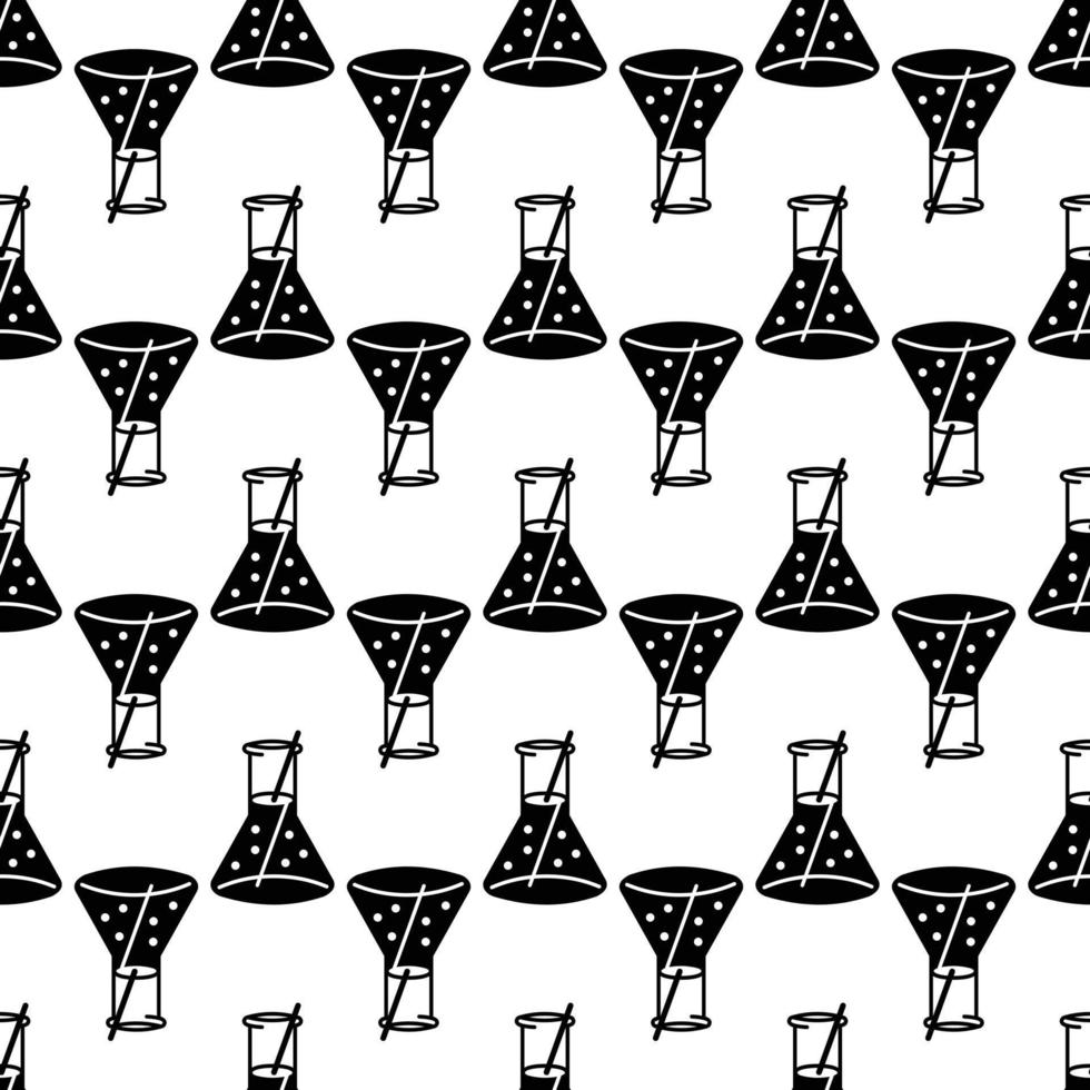 Boiling flask pattern seamless vector