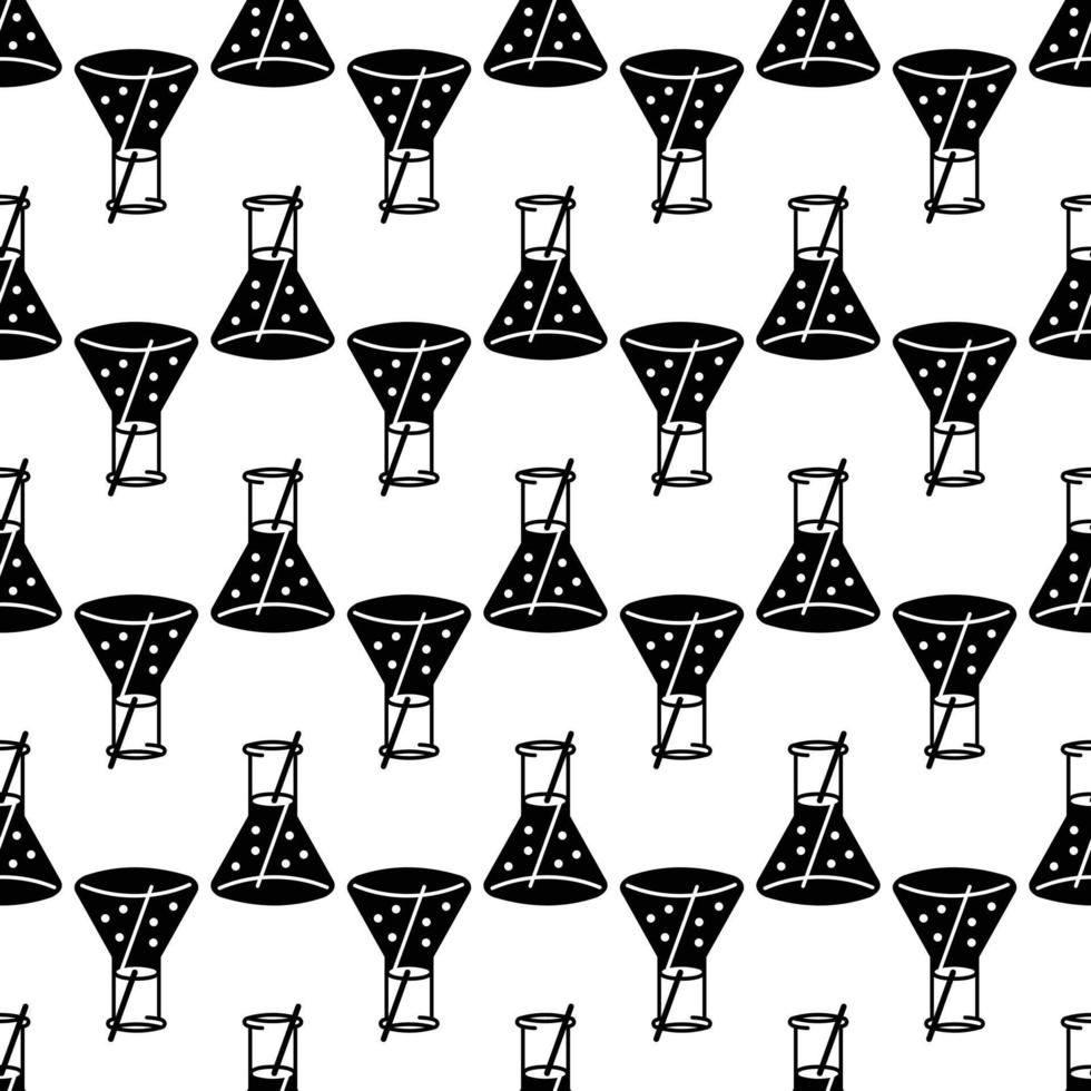 Boiling flask pattern seamless vector