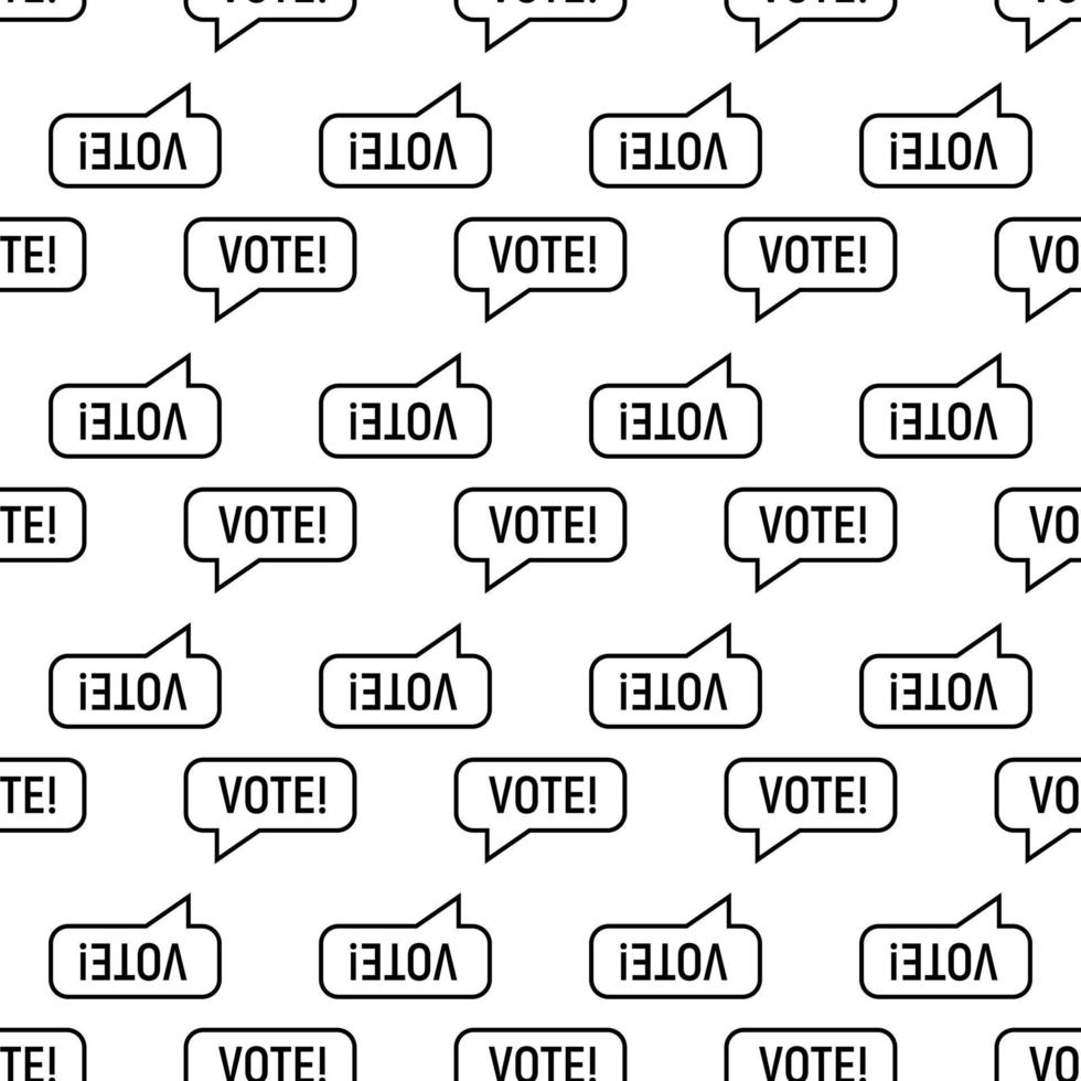 vector transparente de patrón de banner de votación