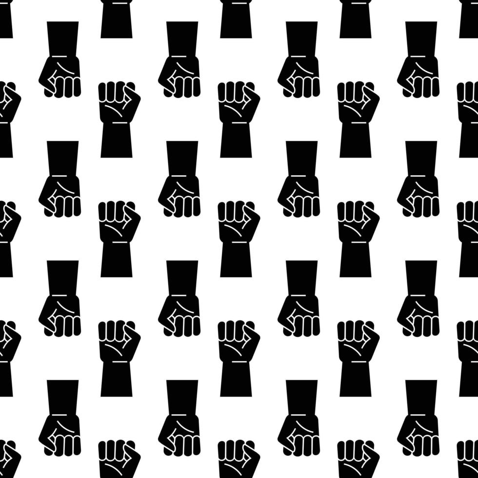 Fist up pattern seamless vector