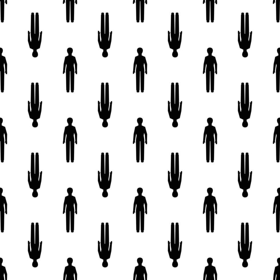 Man figure pattern seamless vector