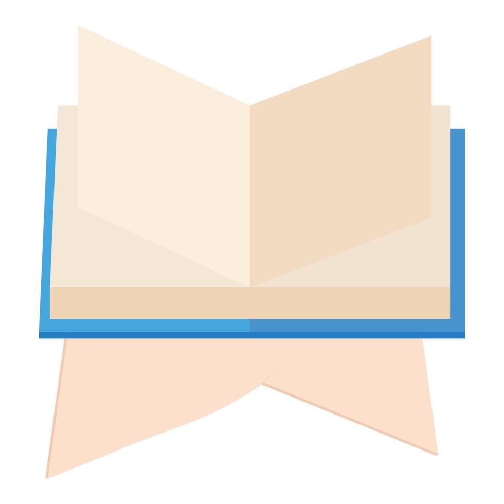 Open book icon, isometric style vector