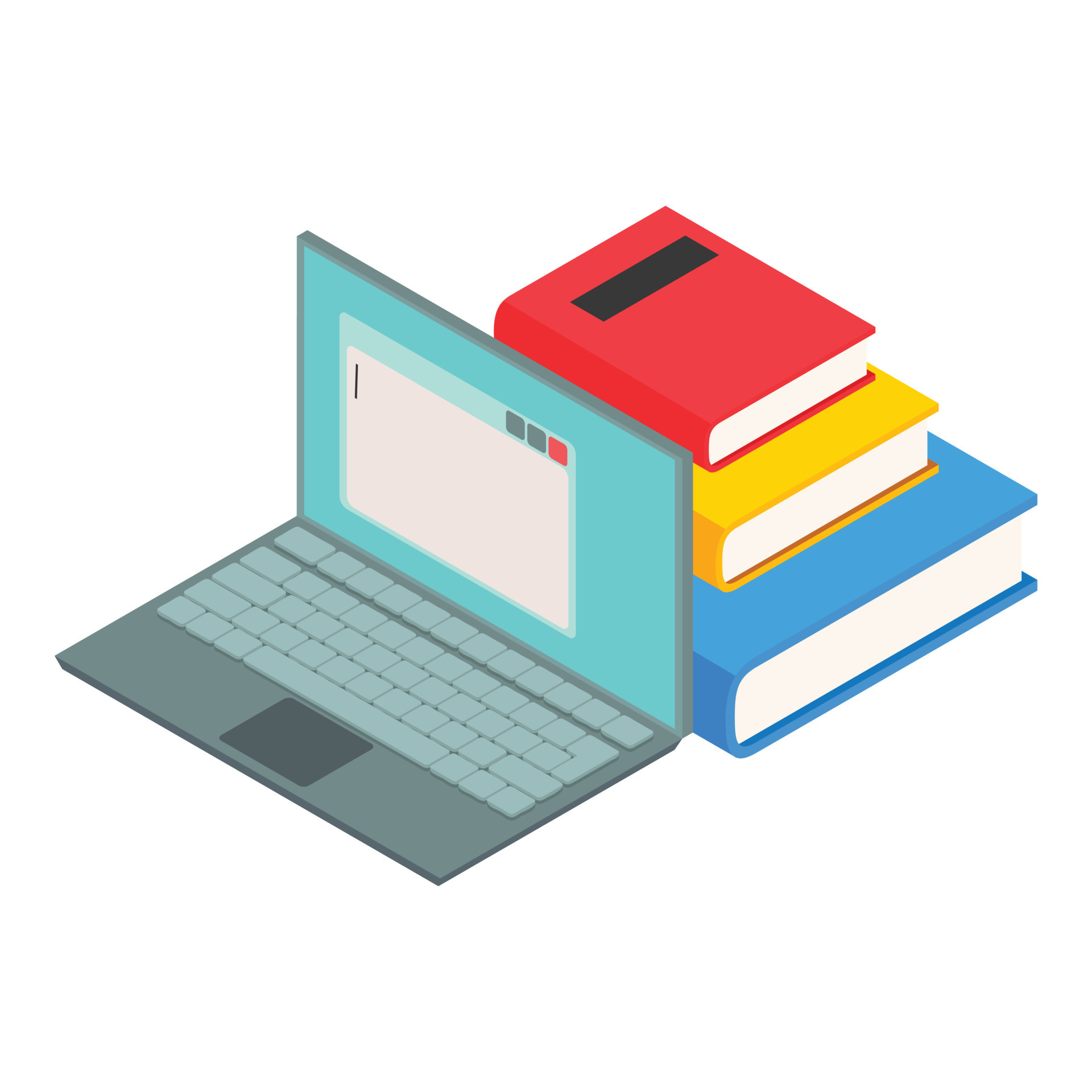 Education technology icon, isometric style 15882435 Vector Art at Vecteezy