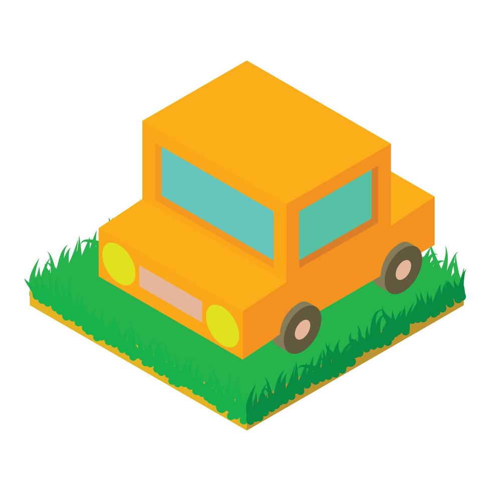 Car icon isometric vector. Automobile vector