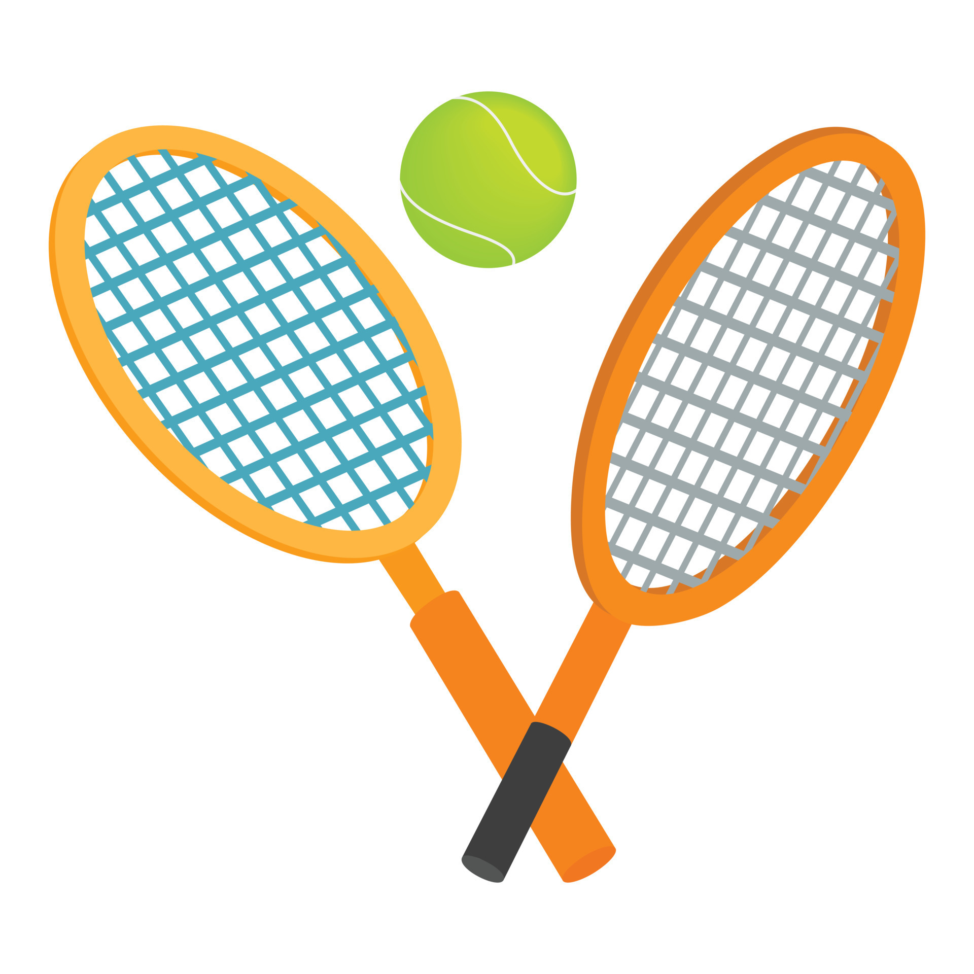 Tennis concept icon isometric vector. Tennis racket and flying ball