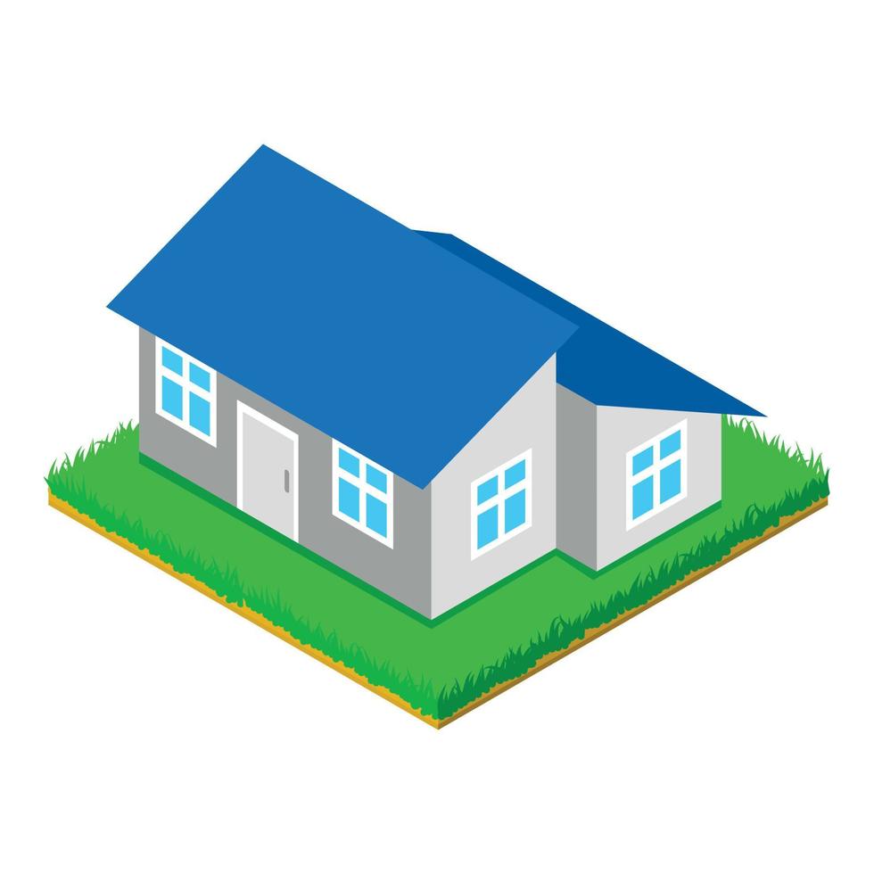 Extension house icon, isometric style vector