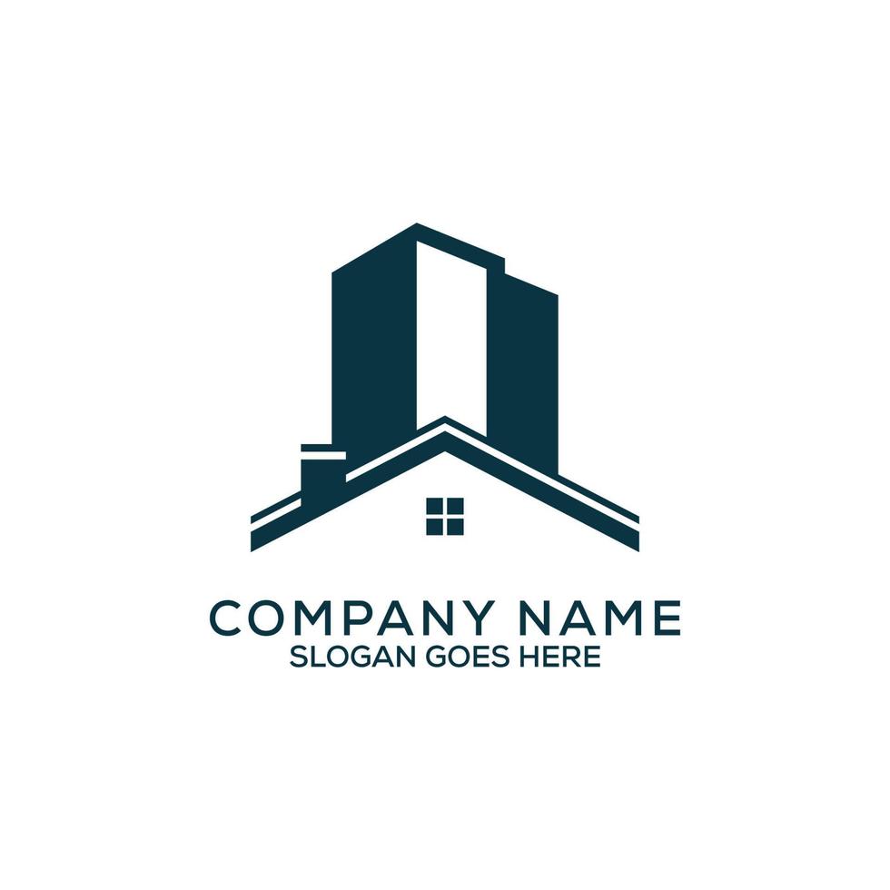 luxury Construction building logo design, letter  N apartment real estate vector, can be used as symbols, brand identity, company logo, icons, or others. vector
