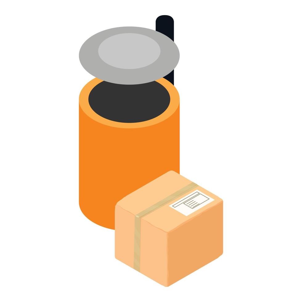 Concept disposal icon, isometric style vector