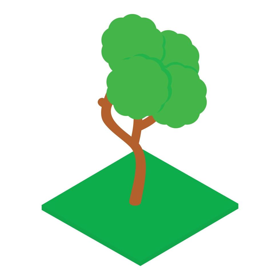 Landscaping icon, isometric style vector