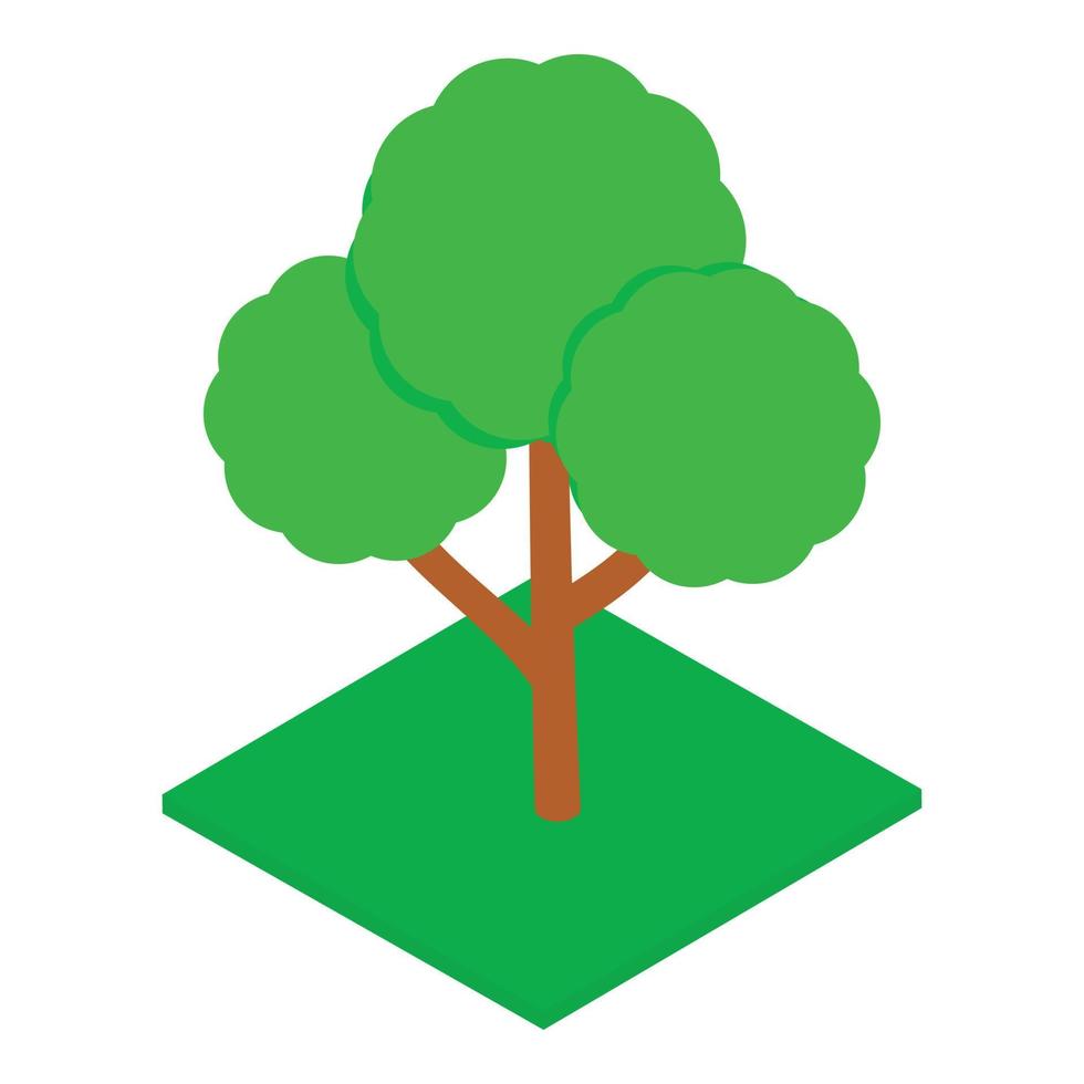 Fruit tree icon, isometric style vector