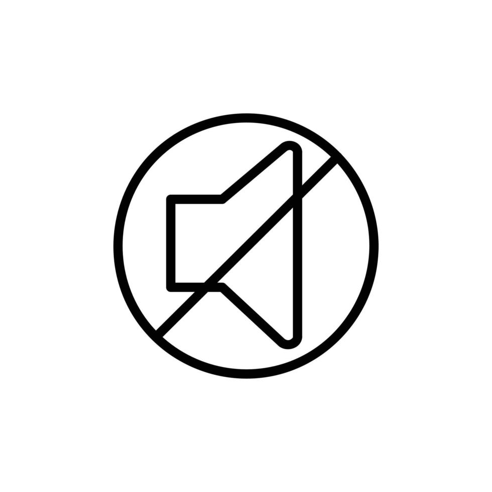 Mute Vector Icon