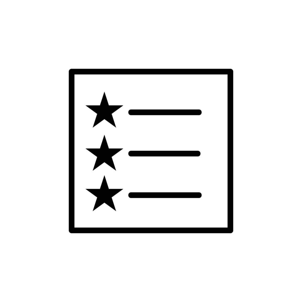 List Vector Icon